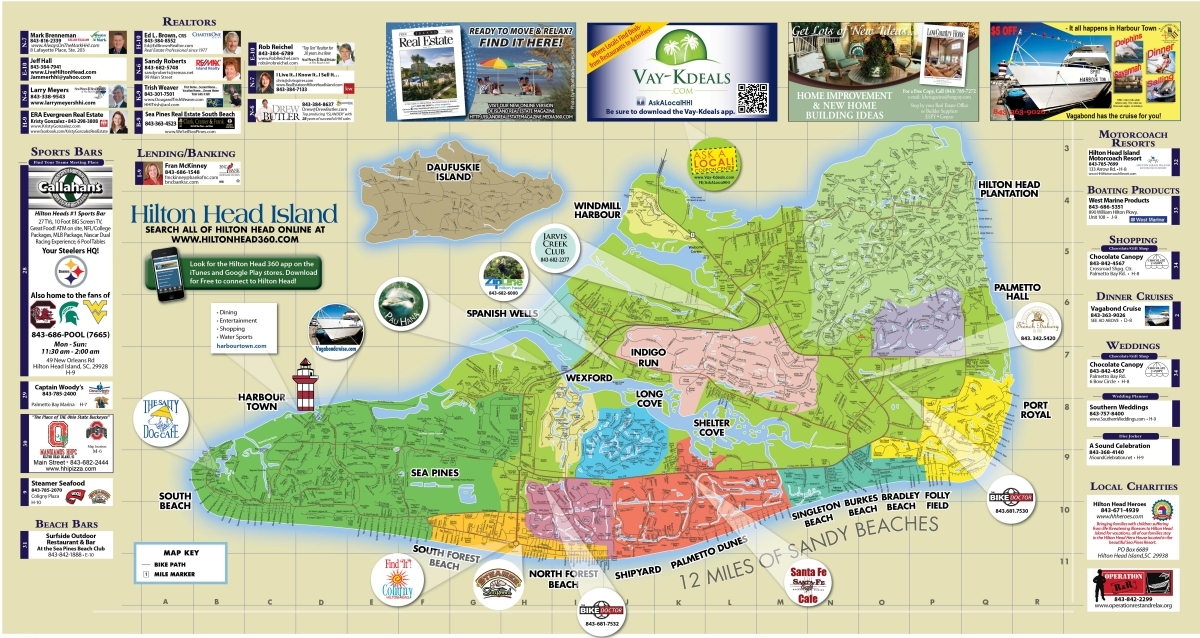 Printable Map Hilton Head