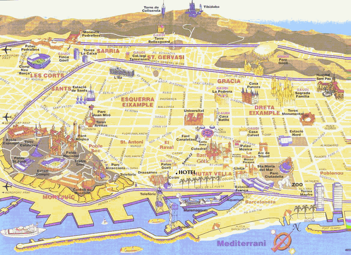 printable map of barcelona spain