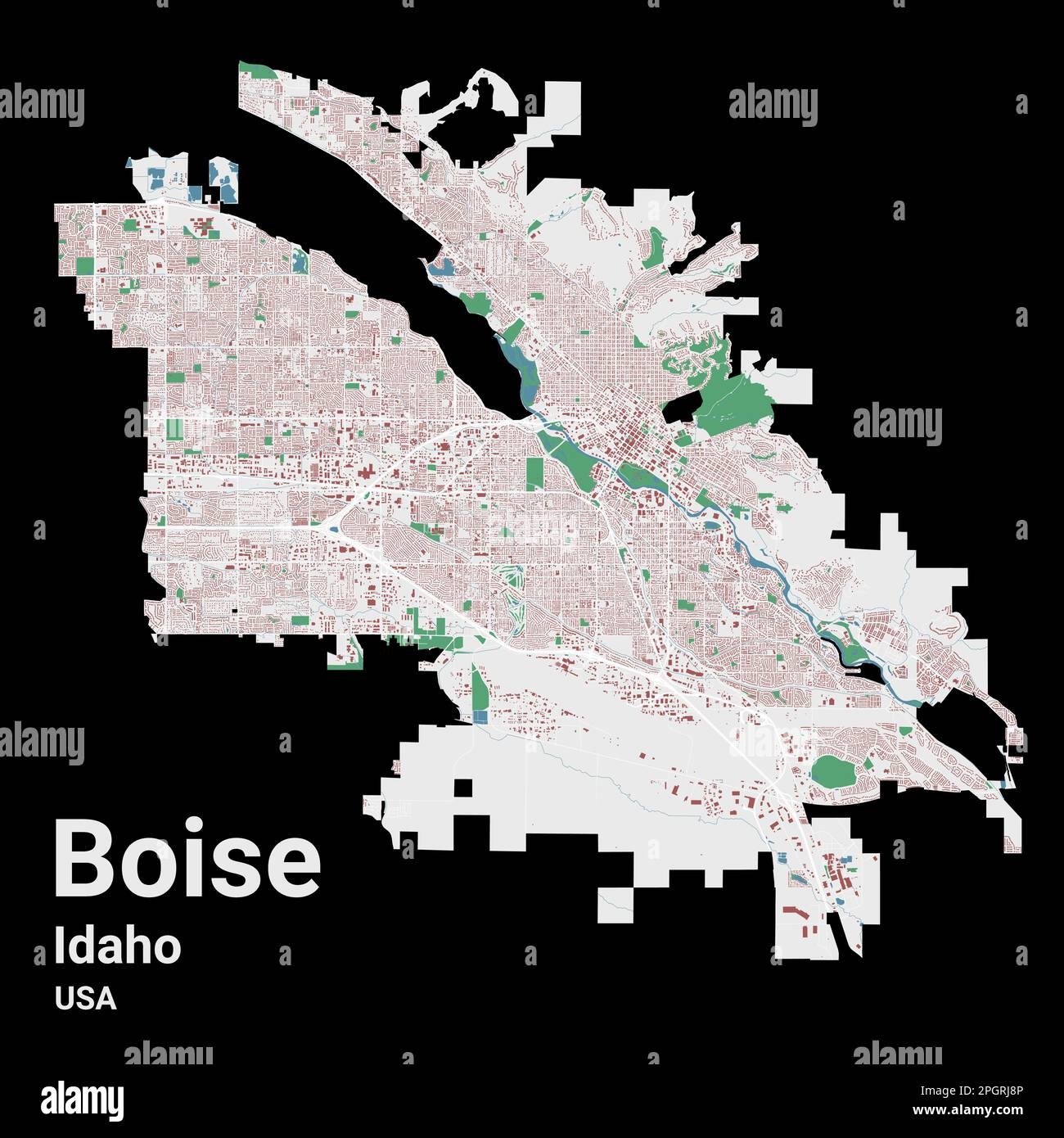 Printable Map Of Boise Printable Map Of Boise
