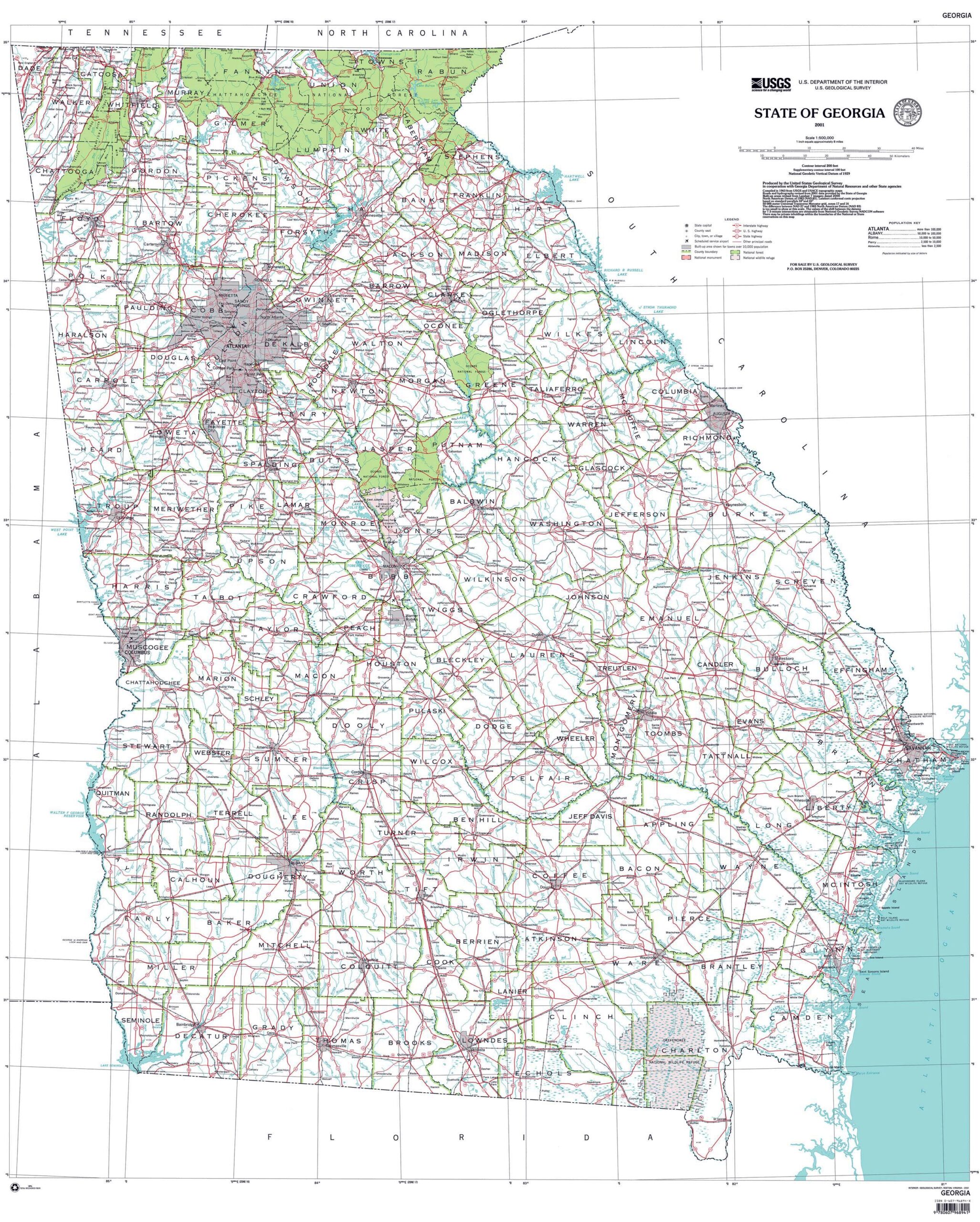 printable map of georgia cities printable map of georgia cities