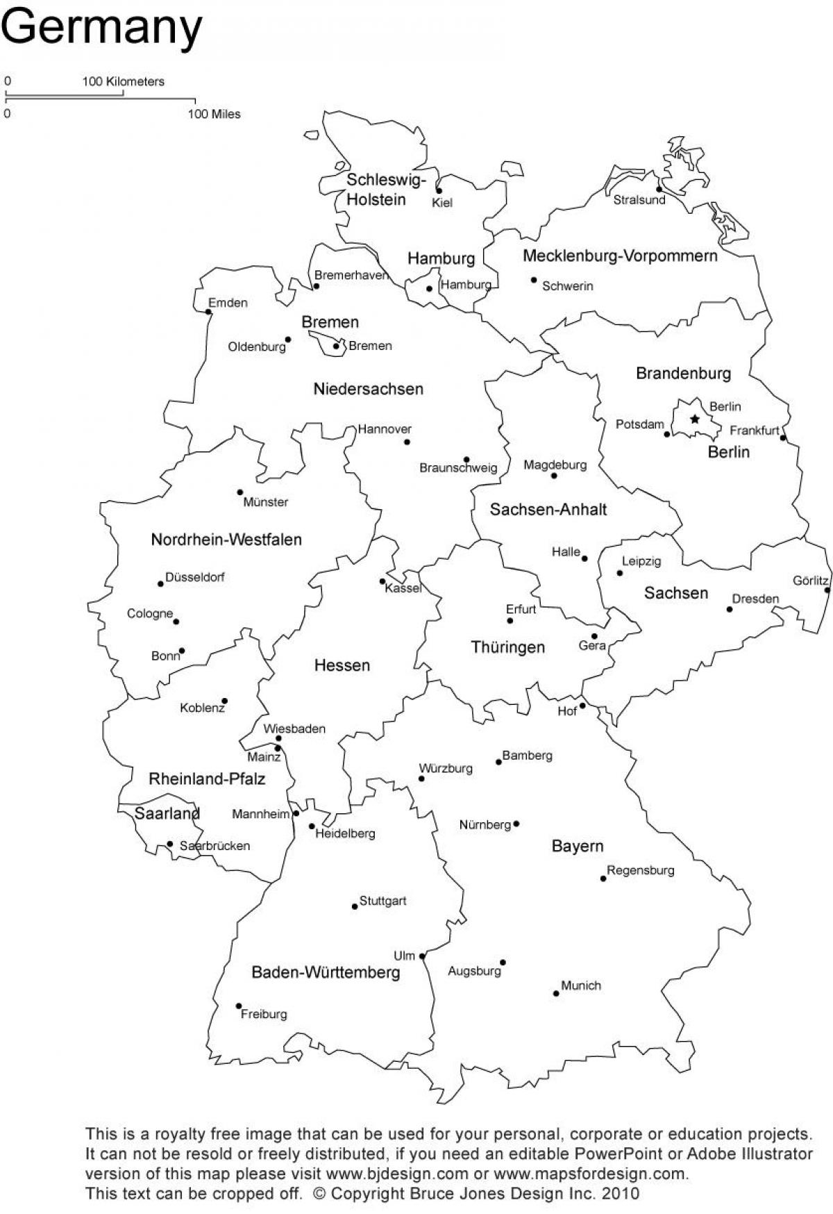printable map germany