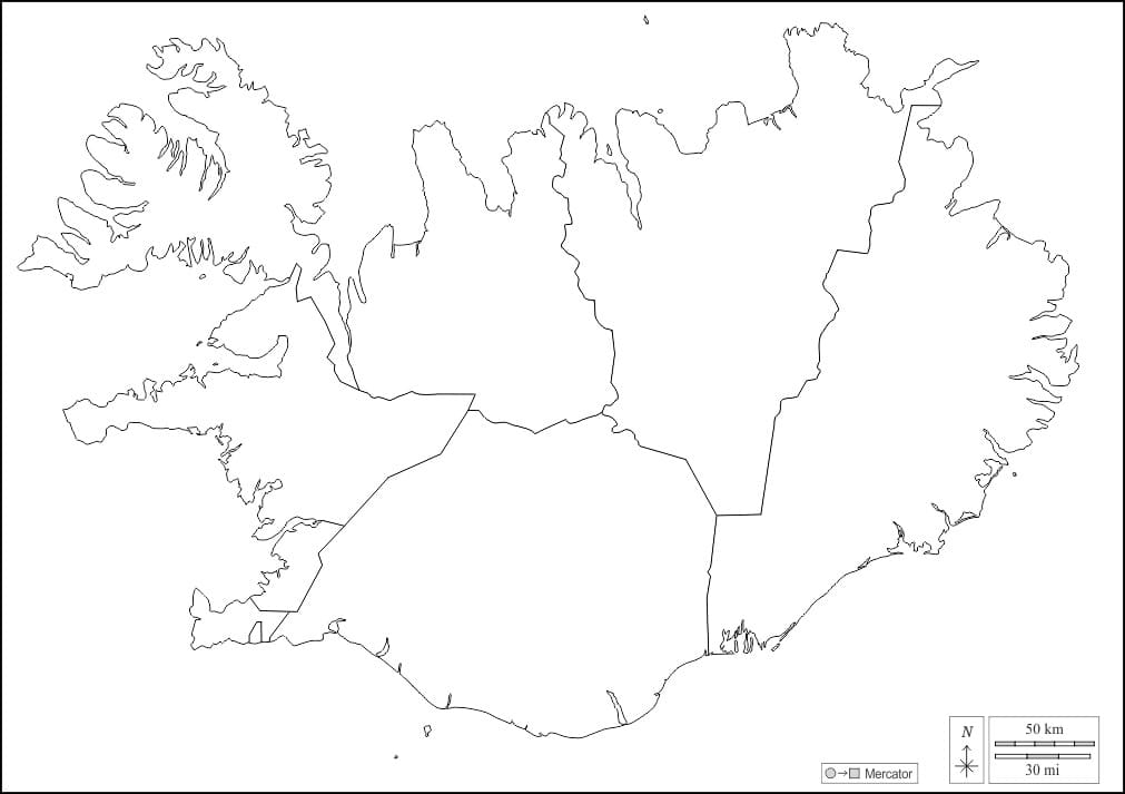 Printable Map Of Iceland Free Download And Print For You 