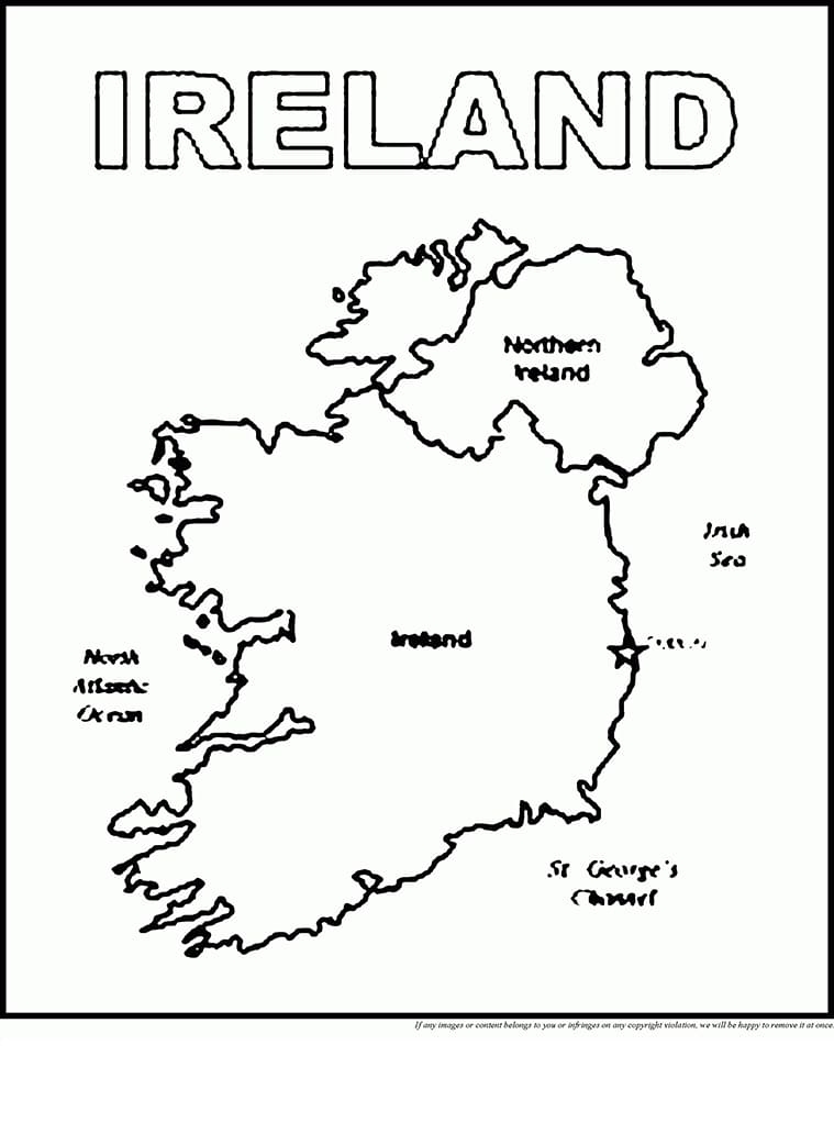 Printable Map Of Ireland Free Download And Print For You 