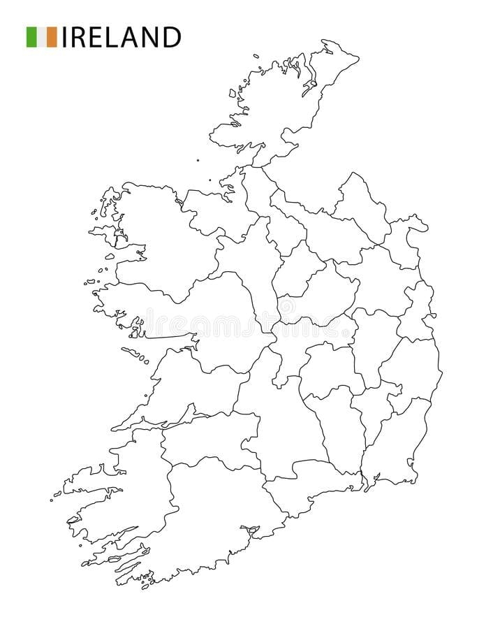 printable map of ireland counties