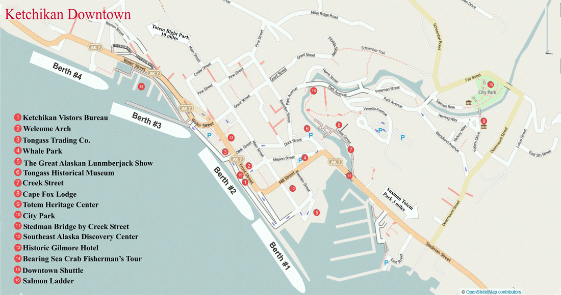 Printable Map Of Ketchikan Alaska