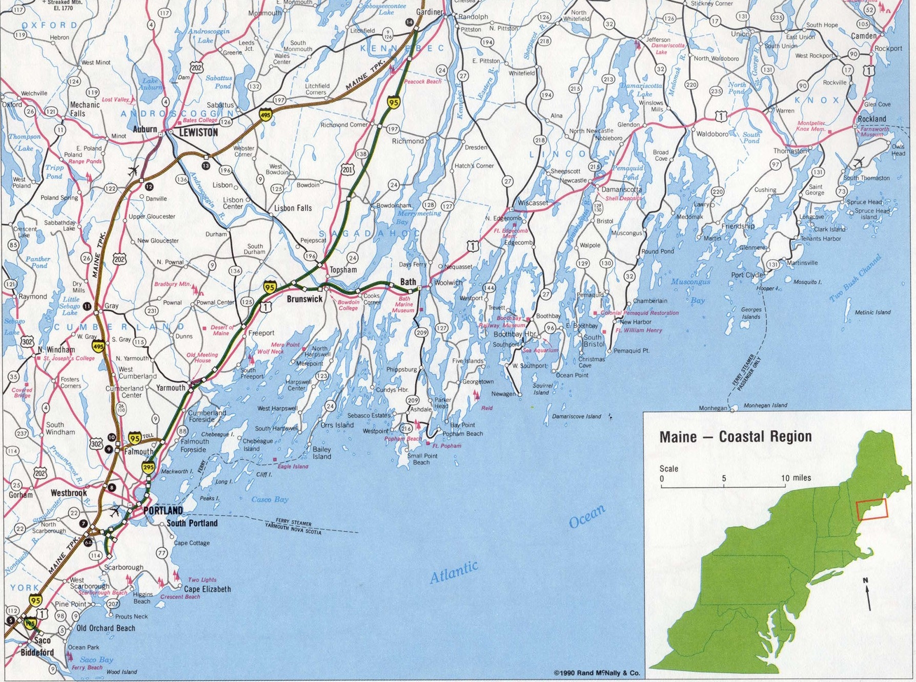 Printable Map Of Maine Coast Plan Your Year Easily 