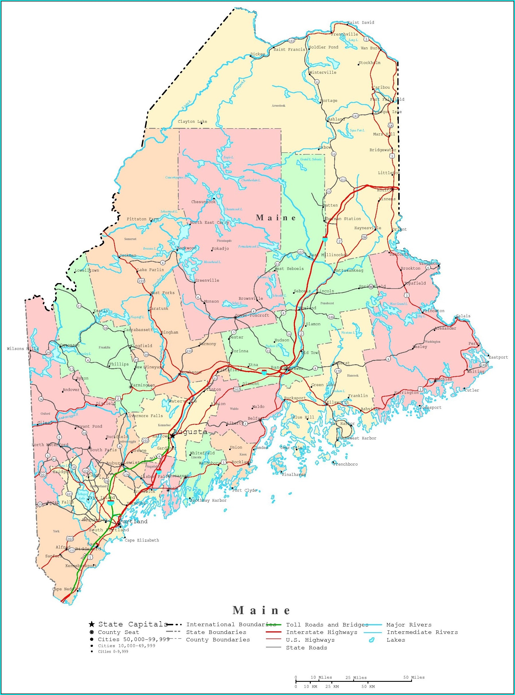 Printable Map Of Maine Lighthouses Printable Map Of Maine Lighthouses