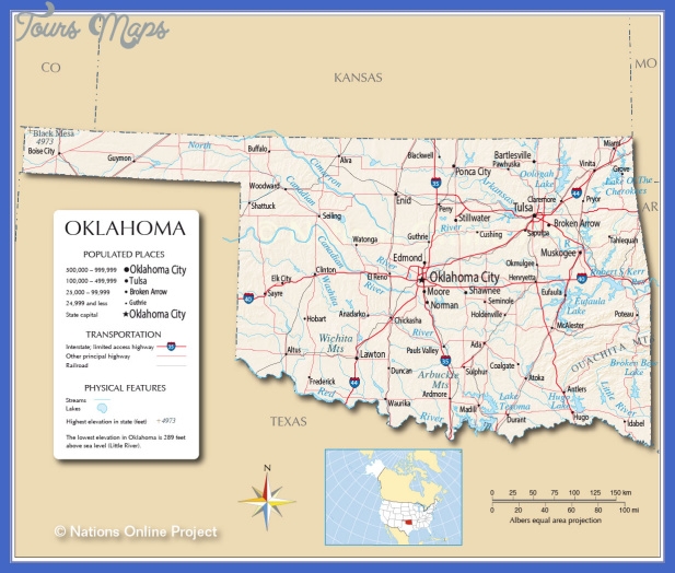Printable Map Of Oklahoma City