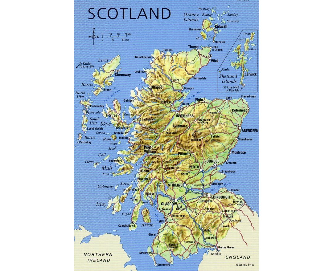 Printable Map Of Scotland Counties Printable Map Of Scotland Counties