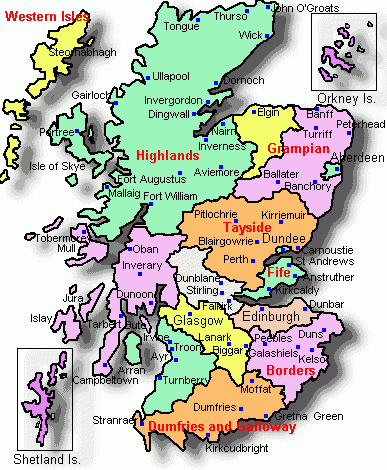 Printable Map Of Scotland Counties Printable Map Of Scotland Counties