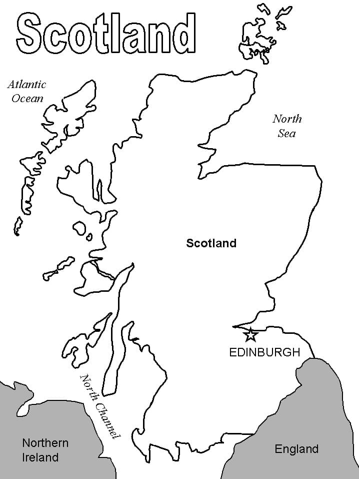 Printable Map Of Scotland Counties Printable Map Of Scotland Counties