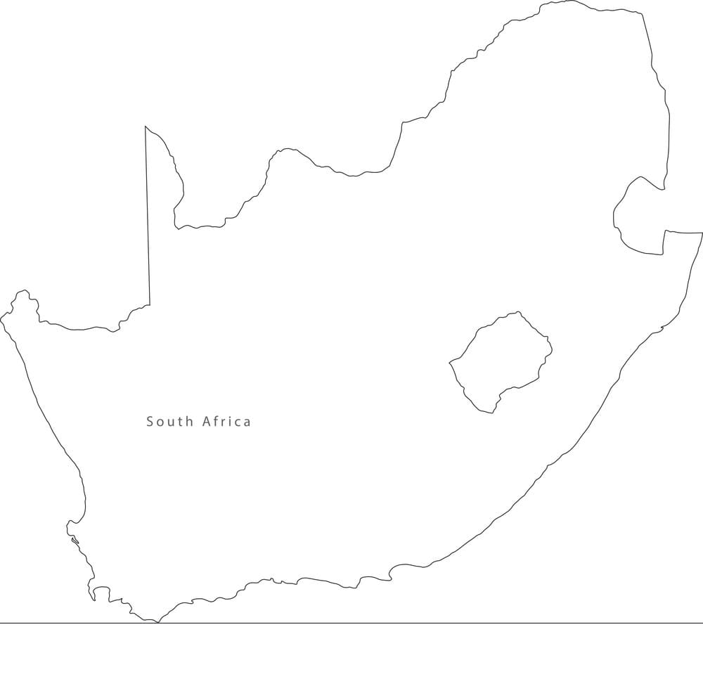 Printable Map Of South Africa Free Download And Print For You Printable Map Of South Africa Free Download And Print For You