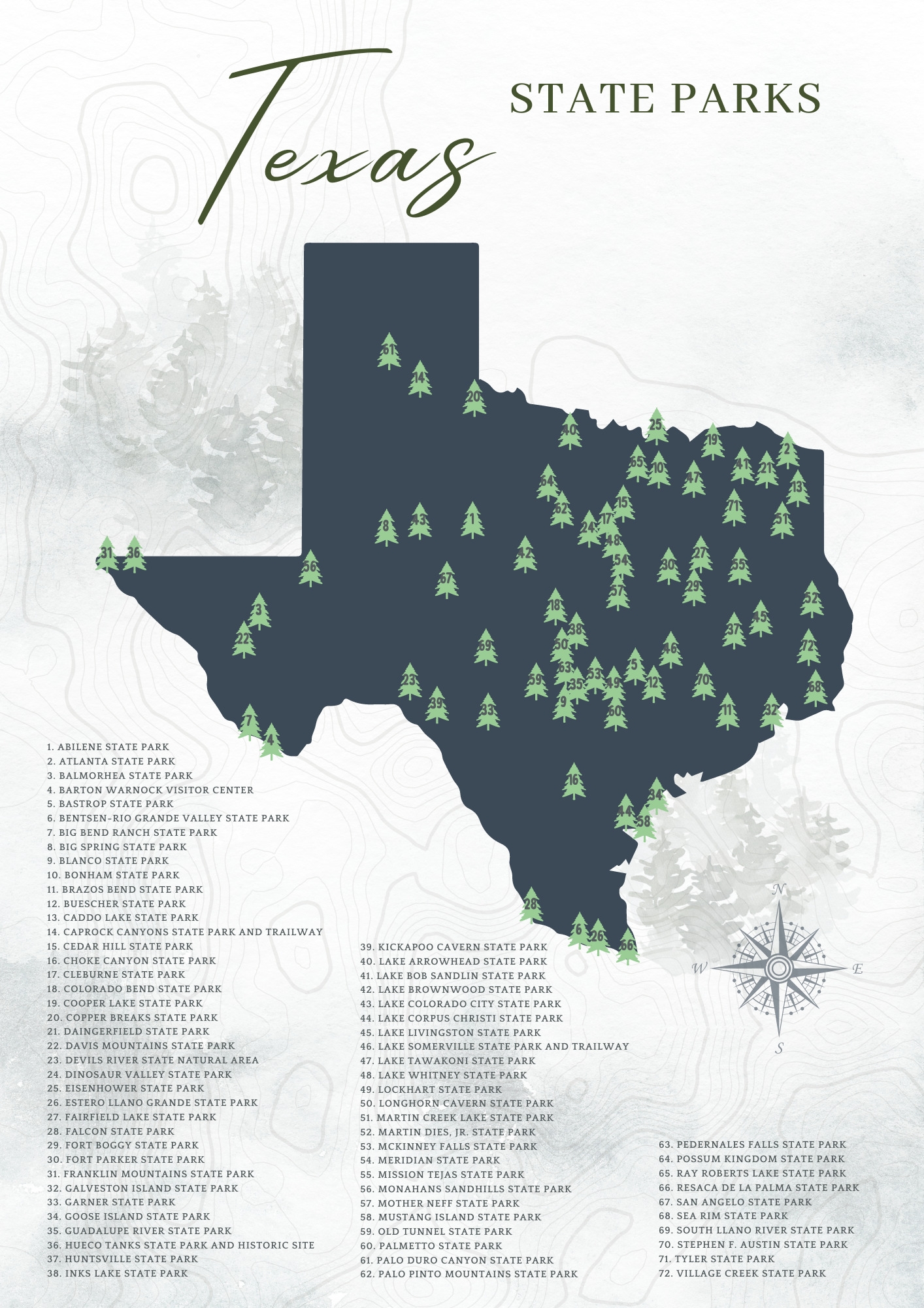 state of texas map printable
