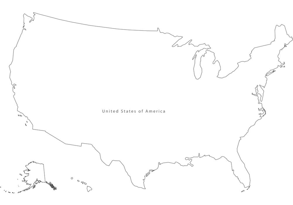 Free Map Of United States Printable