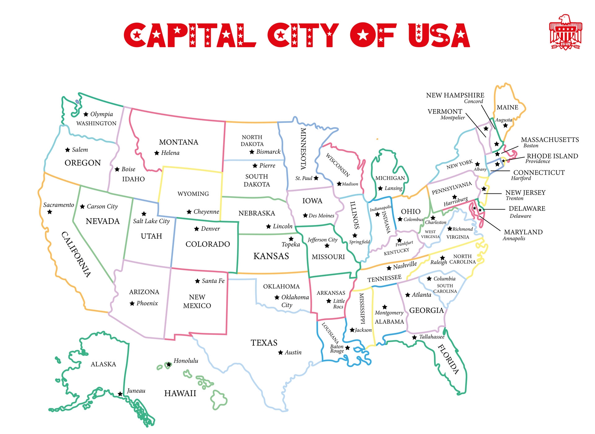 pdf states and capitals map printable pdf states and capitals map printable