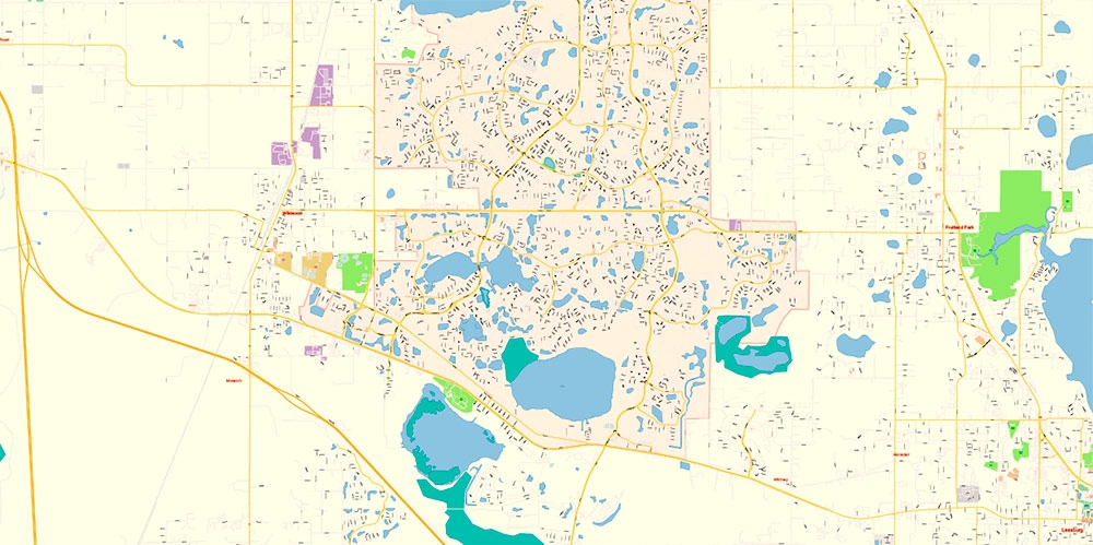 printable map of the villages florida