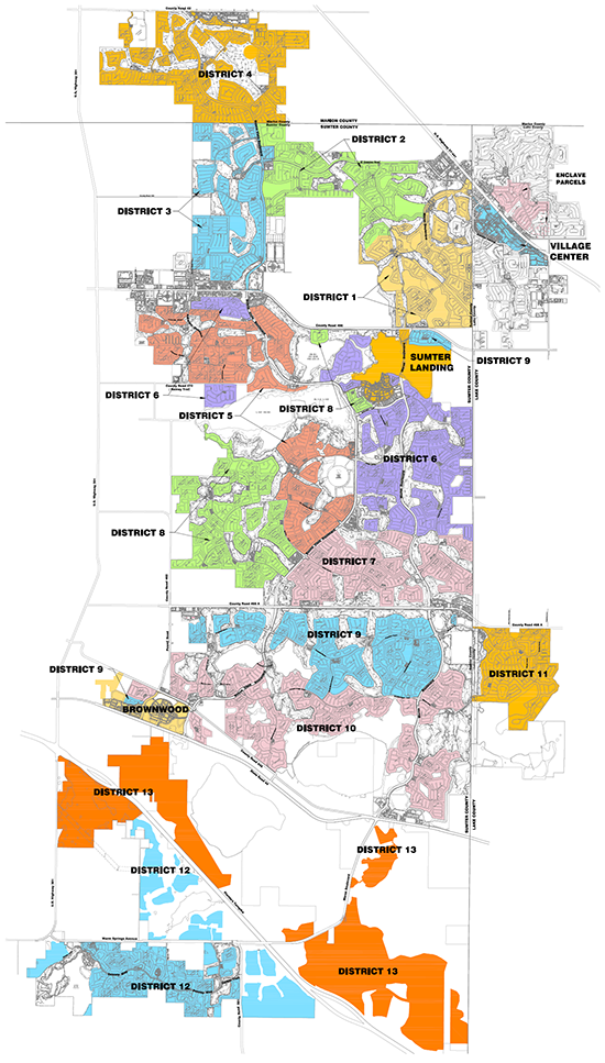 Printable Map Of The Villages Florida