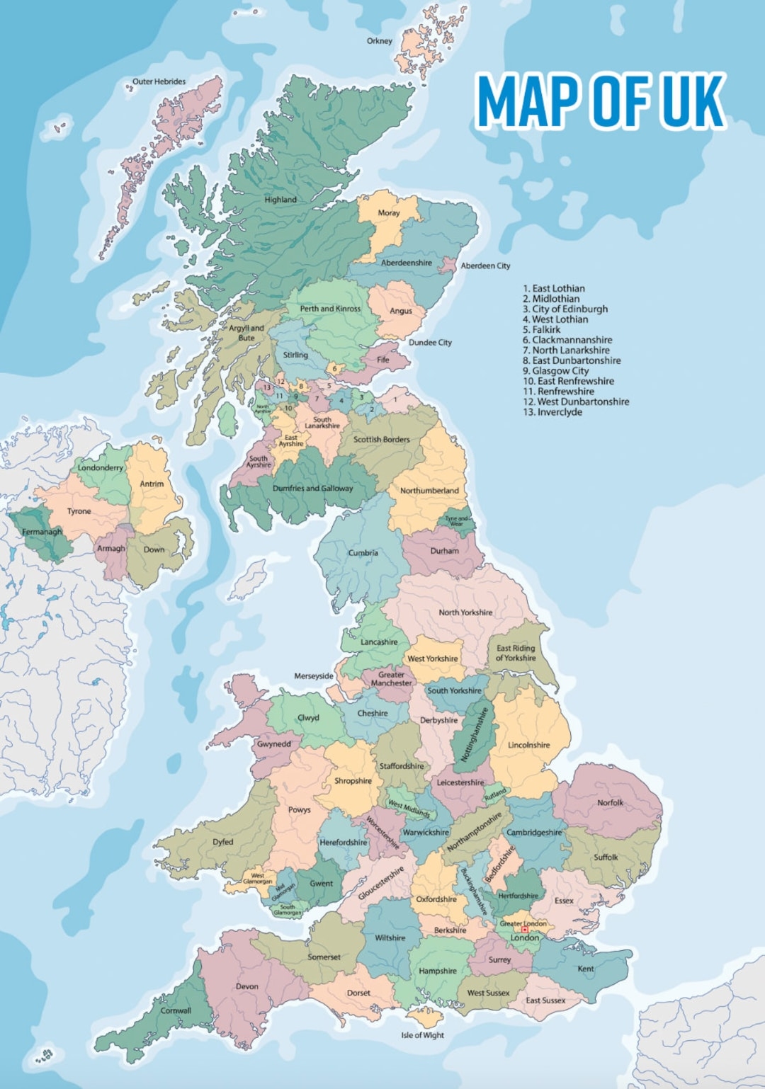 Printable Map Of Uk Printable Map Of Uk