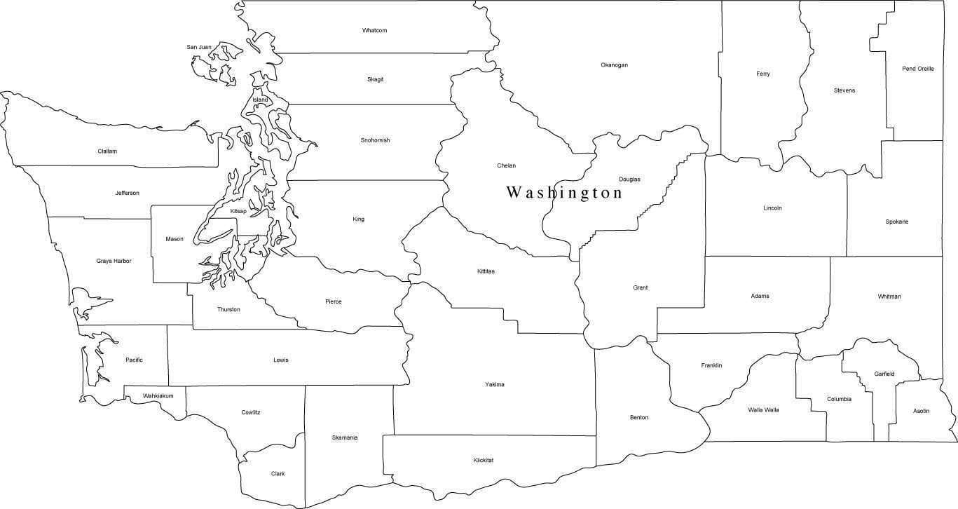 Printable Map Of Washington State Cities Free Download And Print For You Printable Map Of Washington State Cities Free Download And Print For You