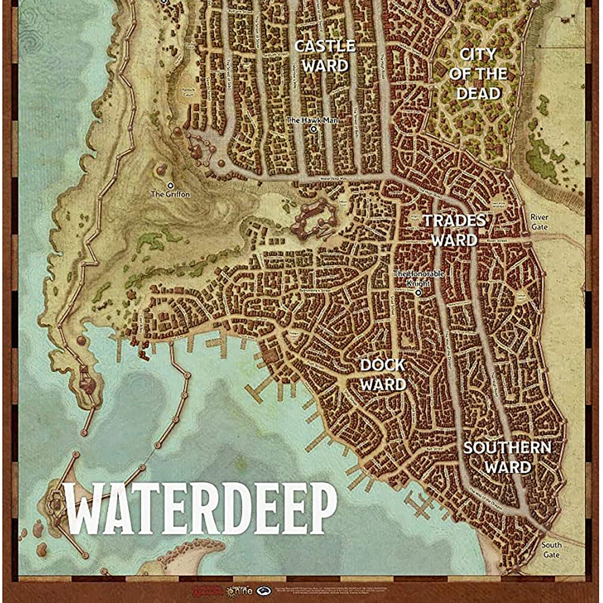 Printable Map Of Waterdeep Printable Map Of Waterdeep