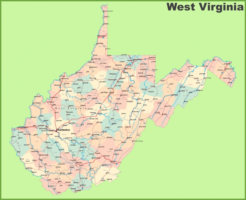 Printable Map Of West Virginia Printable Maps Virginia Map Printable Map Of West Virginia Printable Maps Virginia Map