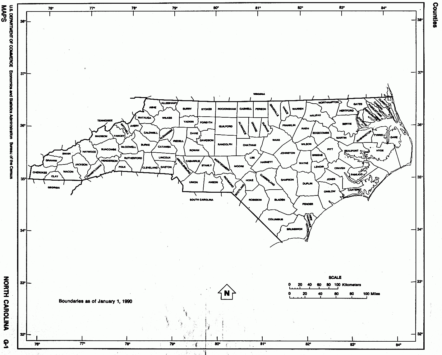 Printable Map Of Western North Carolina Free Printable Map