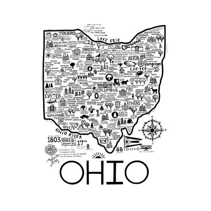 Printable Map Ohio Free Download And Print For You Printable Map Ohio Free Download And Print For You