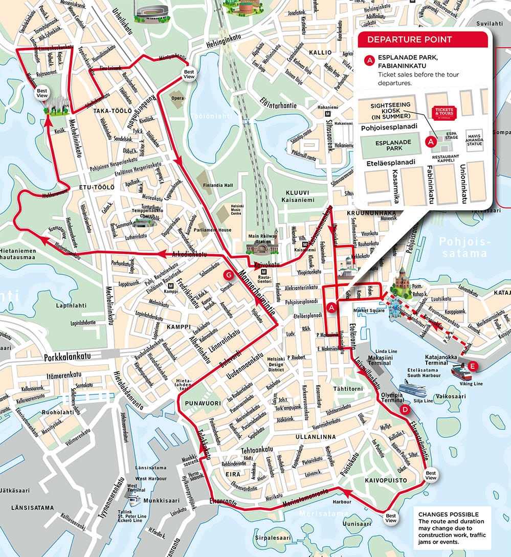 Helsinki City Map Printable Helsinki City Map Printable