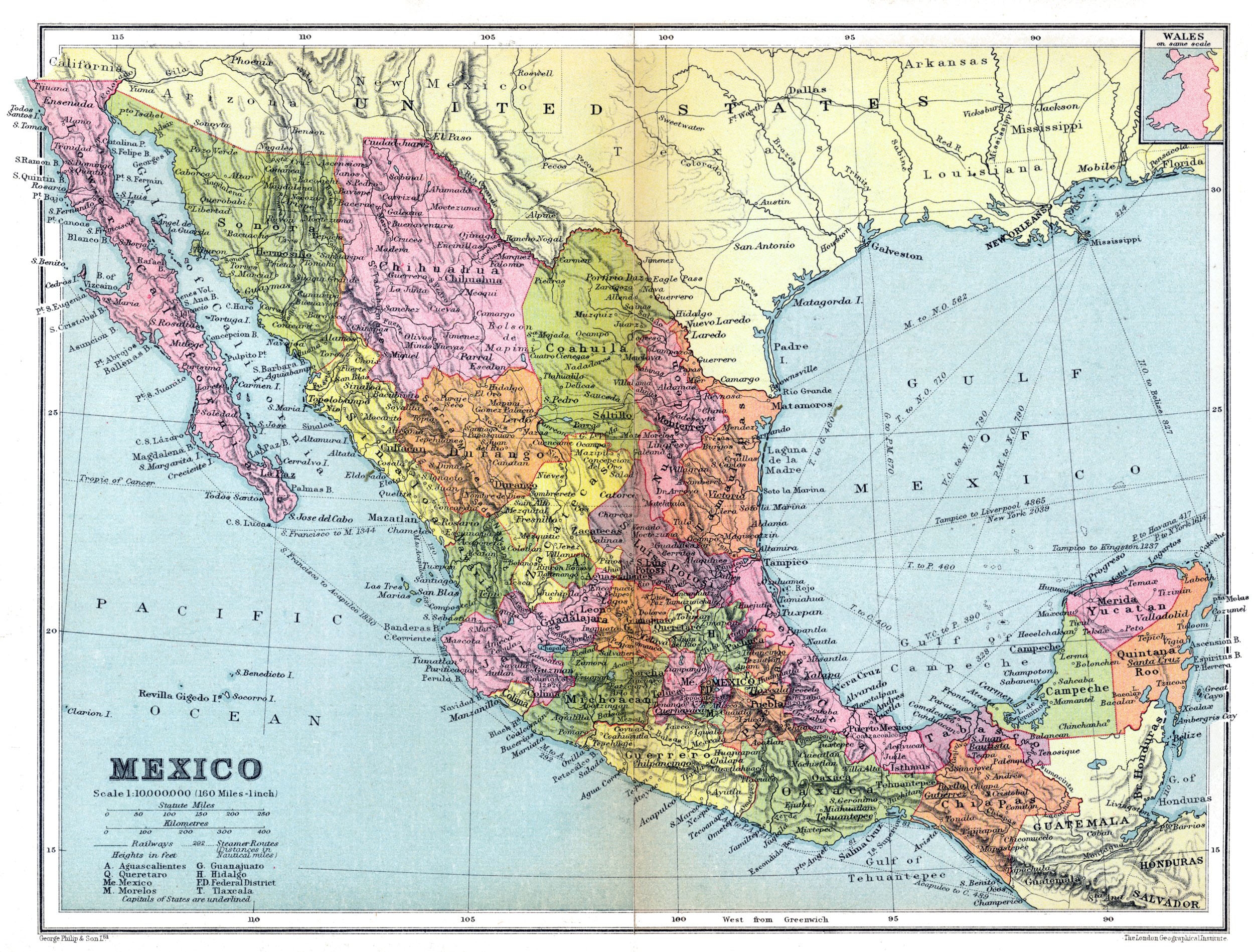Printable Mexico Map Printable Mexico Map