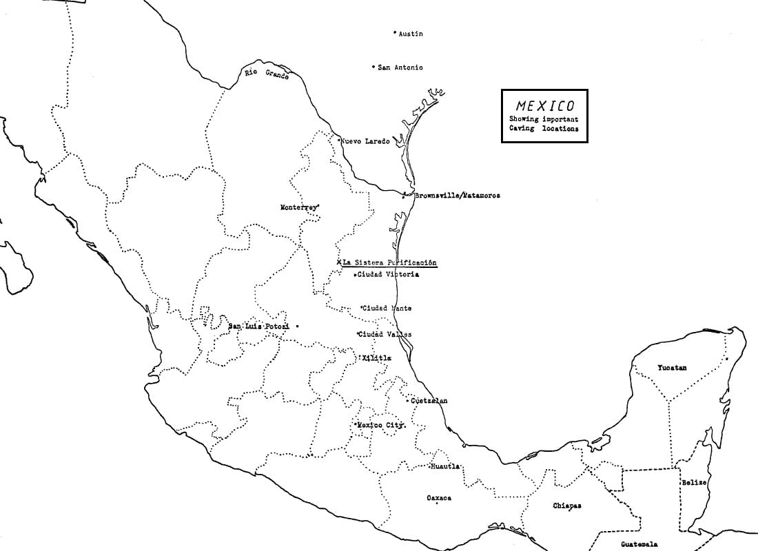 map of mexico printable