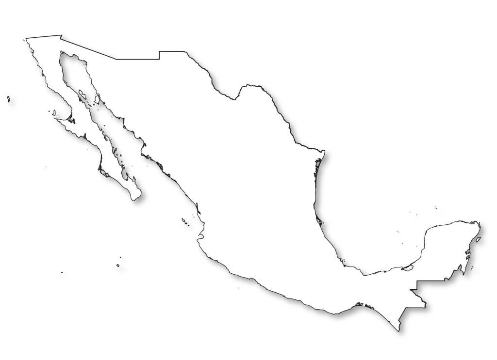 Printable Mexico Map Outline Free Download And Print For You Printable Mexico Map Outline Free Download And Print For You