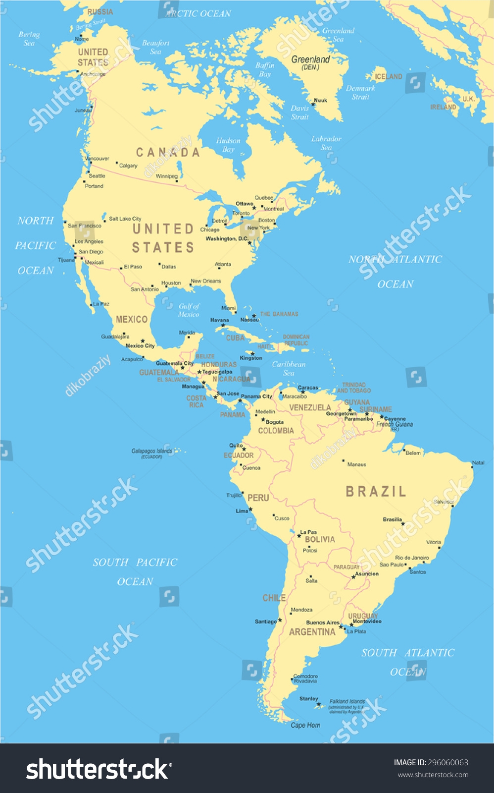 North And South America Map Printable North And South America Map Printable