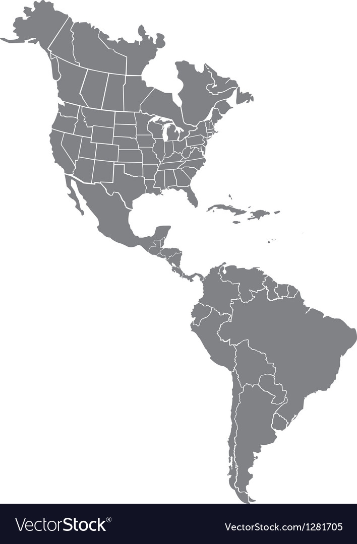 Printable North And South America Map Printable North And South America Map