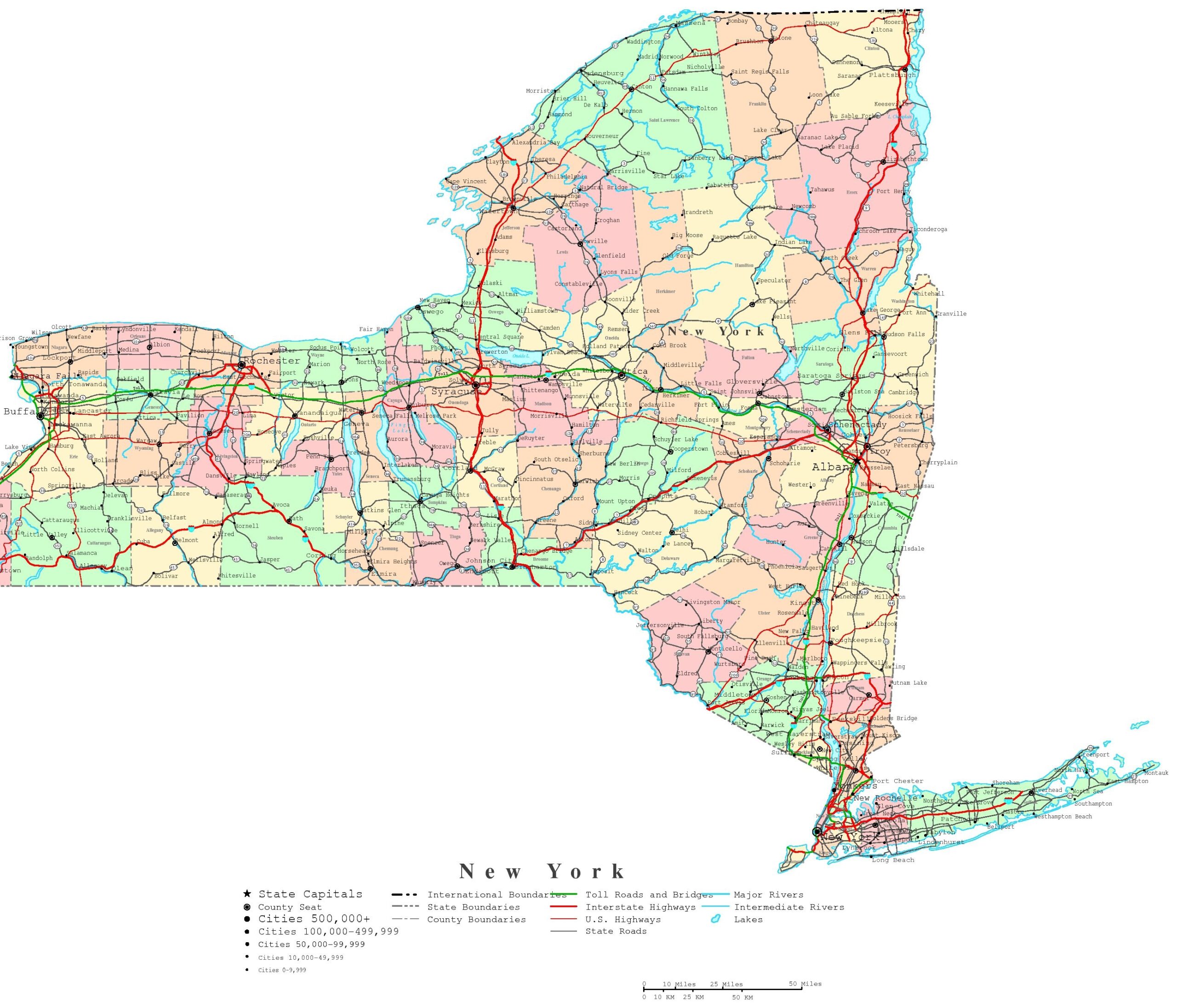 Printable Nys Map