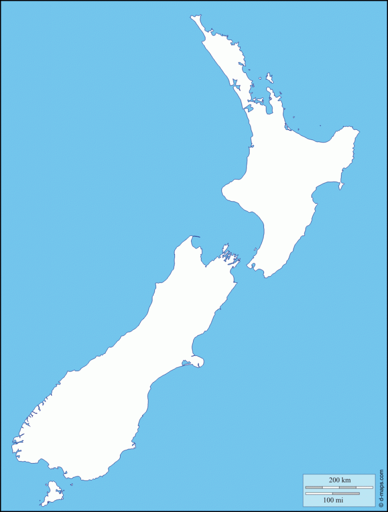 Printable Nz Map