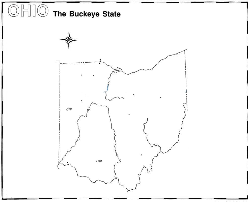 printable ohio map