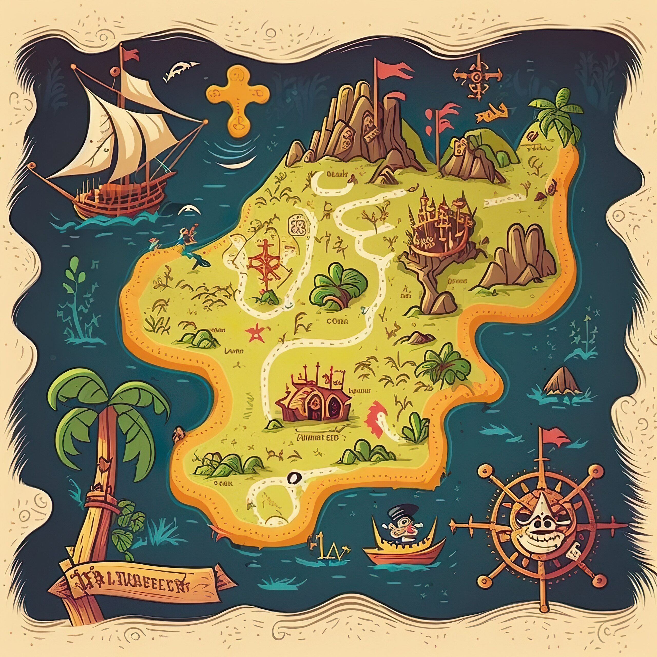 Printable Pirate Map