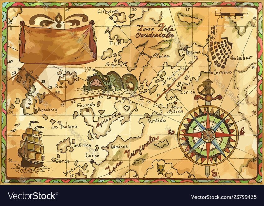 Printable Pirate Map