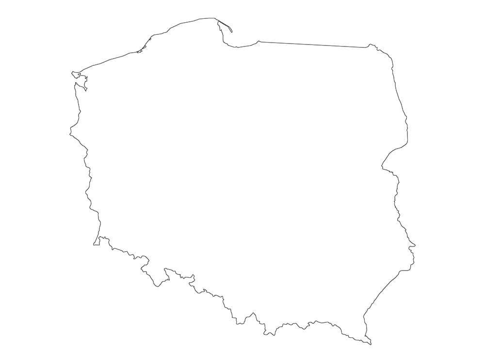 Printable Map Of Poland Printable Map Of Poland