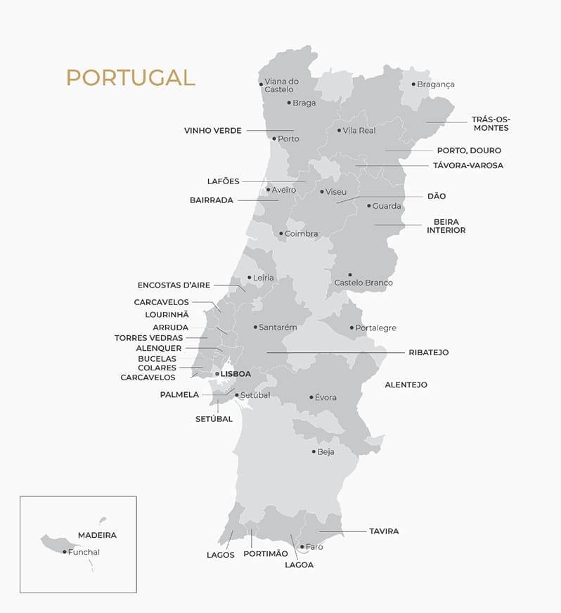 printable portugal map