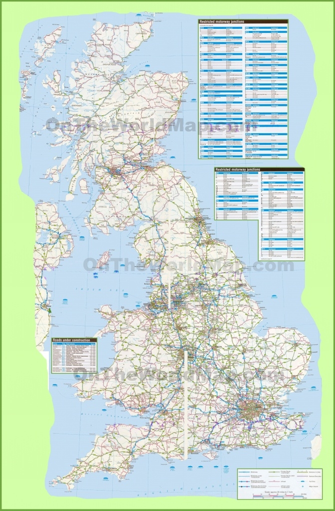 Printable Road Map Of Scotland