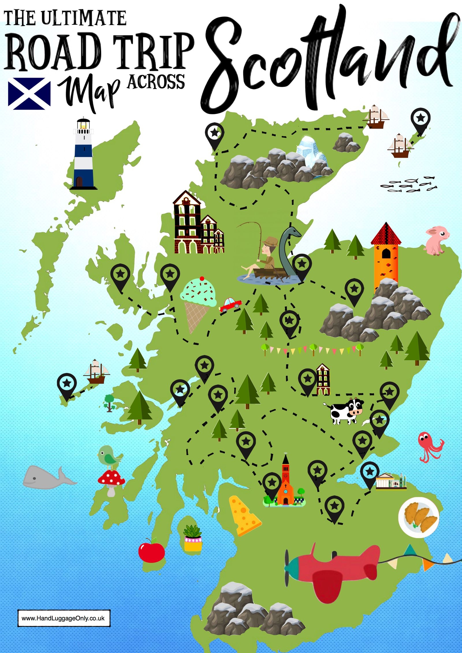 Printable Road Map Of Scotland