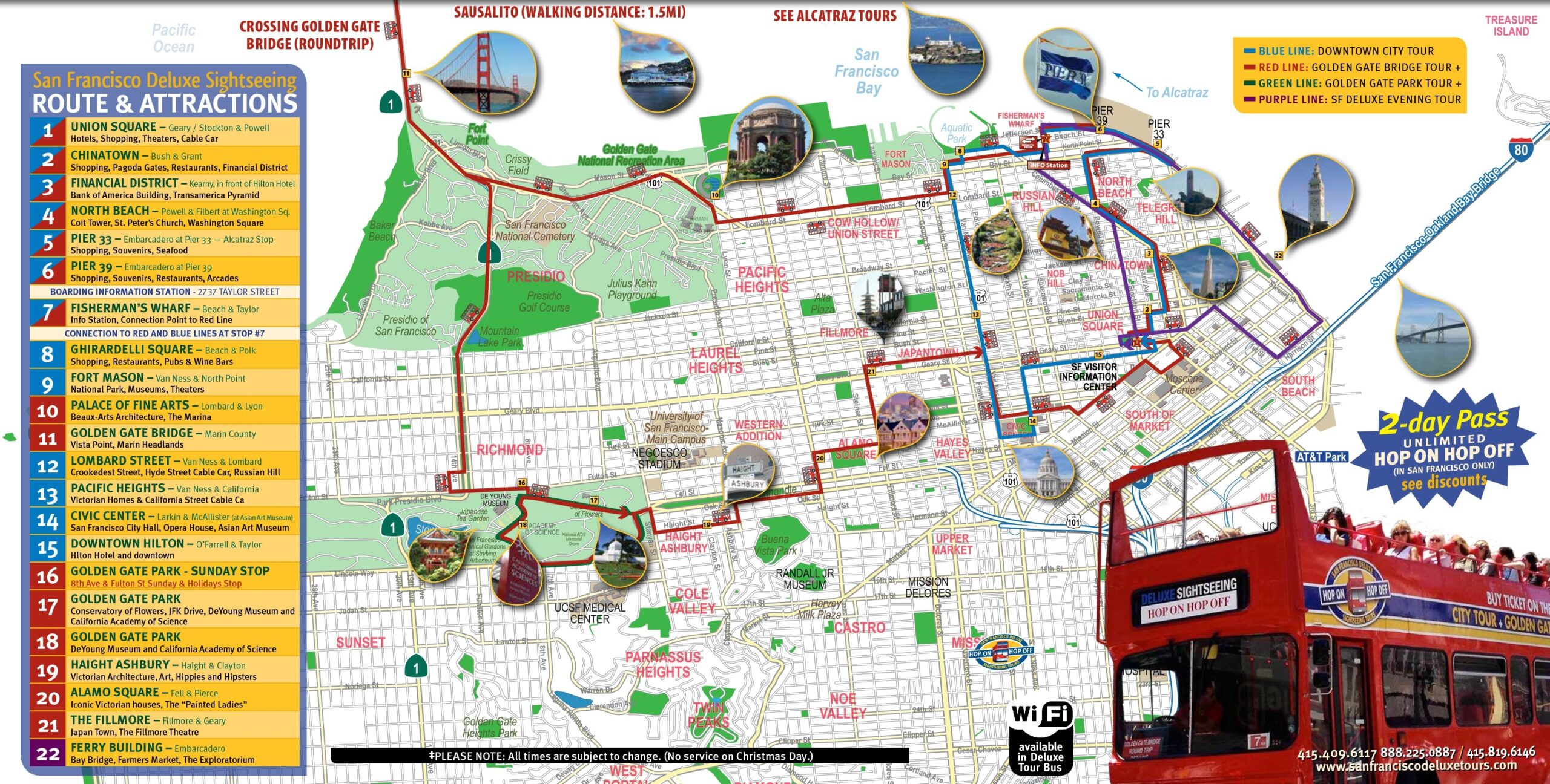 Printable San Francisco Tourist Map Printable San Francisco Tourist Map