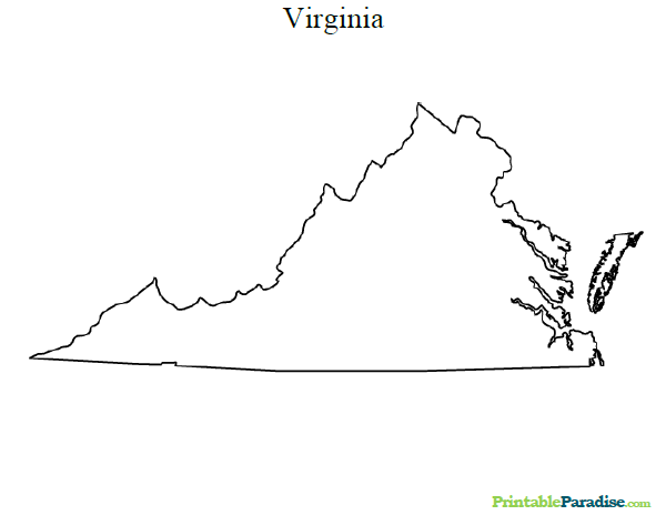 Printable State Map Of Virginia Printable State Map Of Virginia