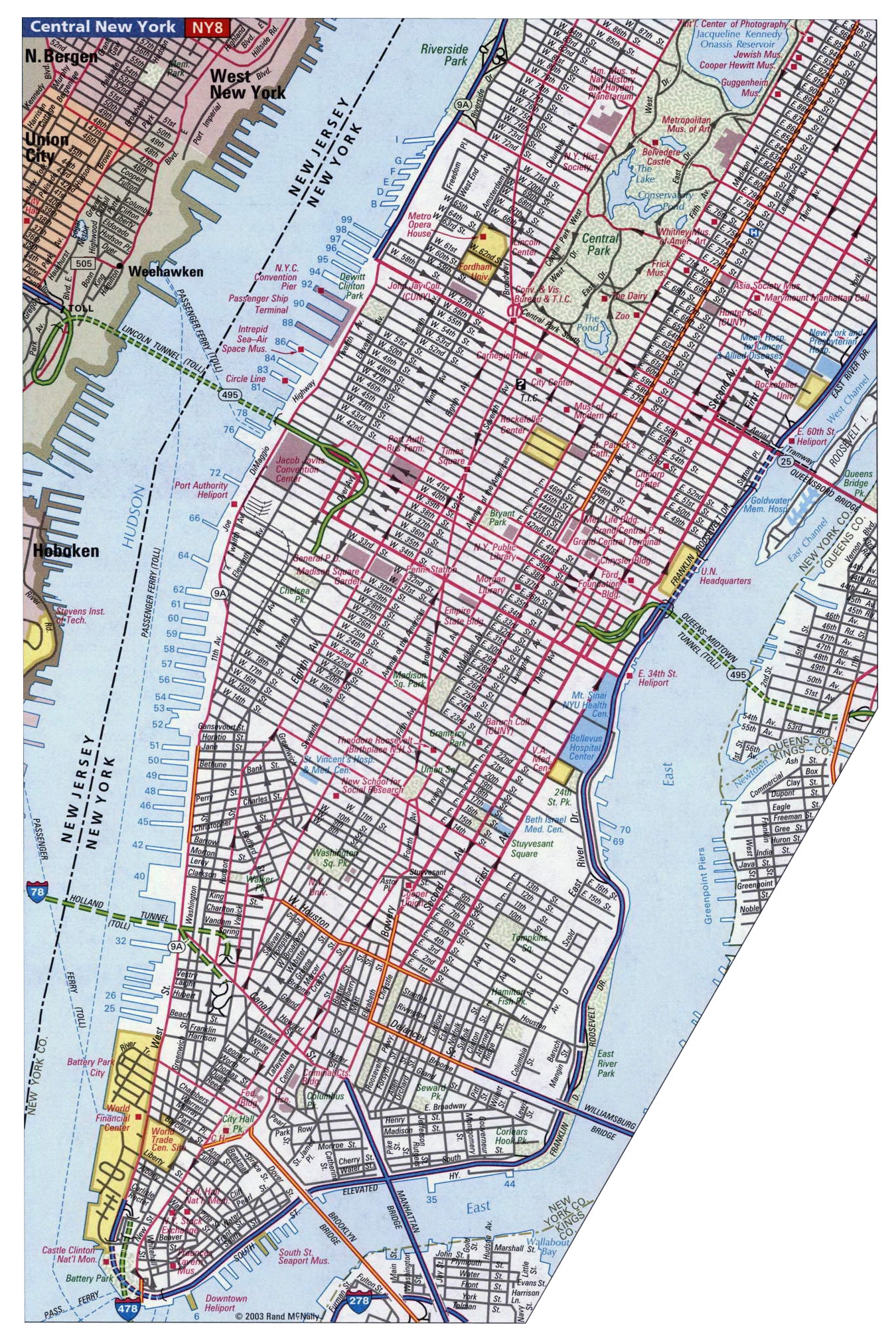 Printable Street Map Of Manhattan Nyc Printable Street Map Of Manhattan Nyc