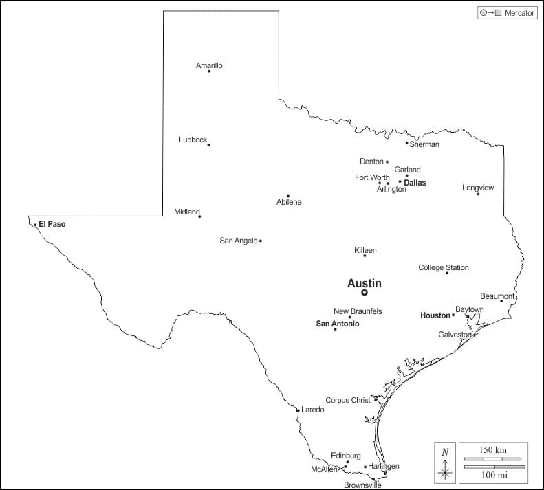 Printable Texas Counties Map Free Download And Print For You
