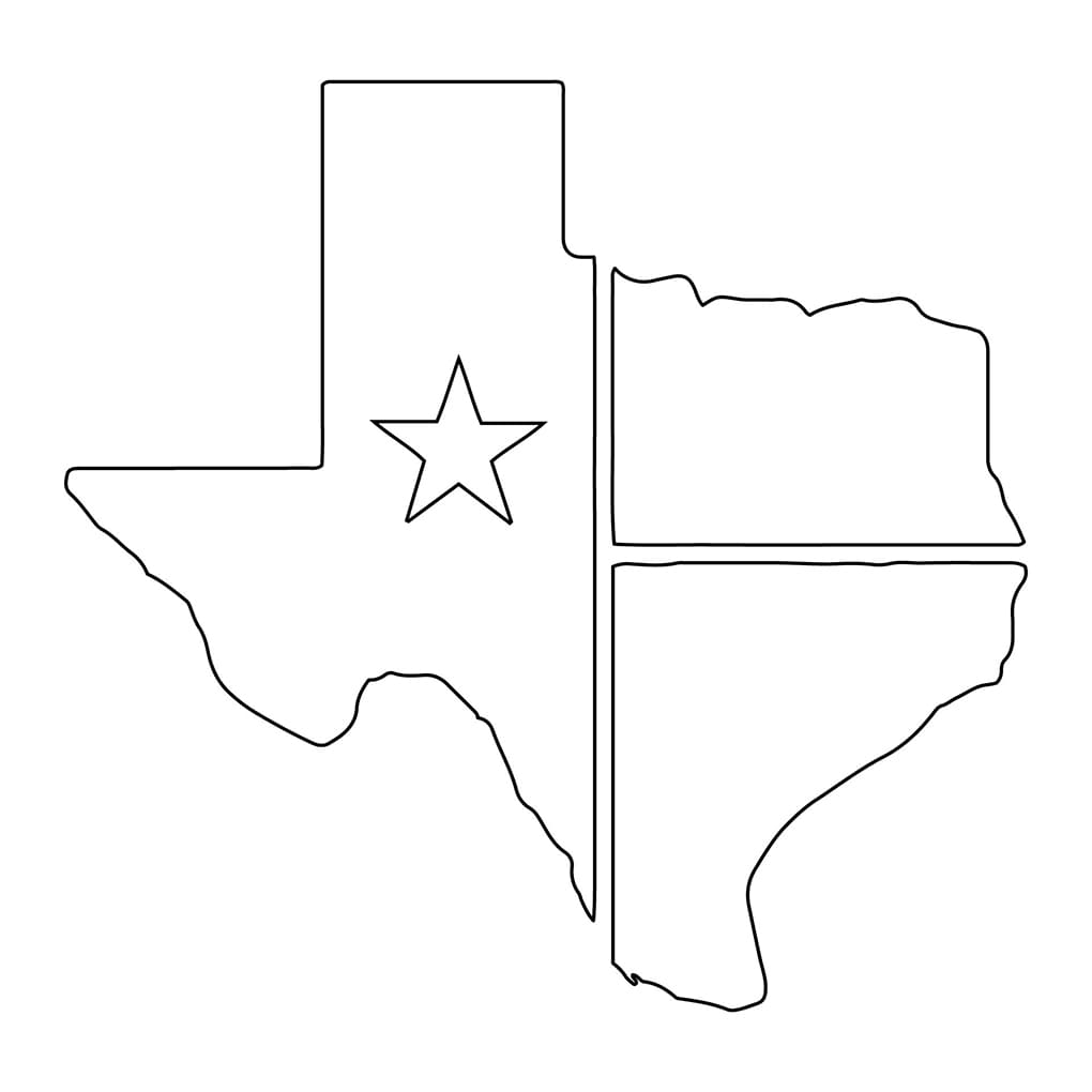 Printable Texas Map PrintableLib