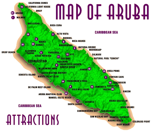 printable tourist map of aruba printable tourist map of aruba