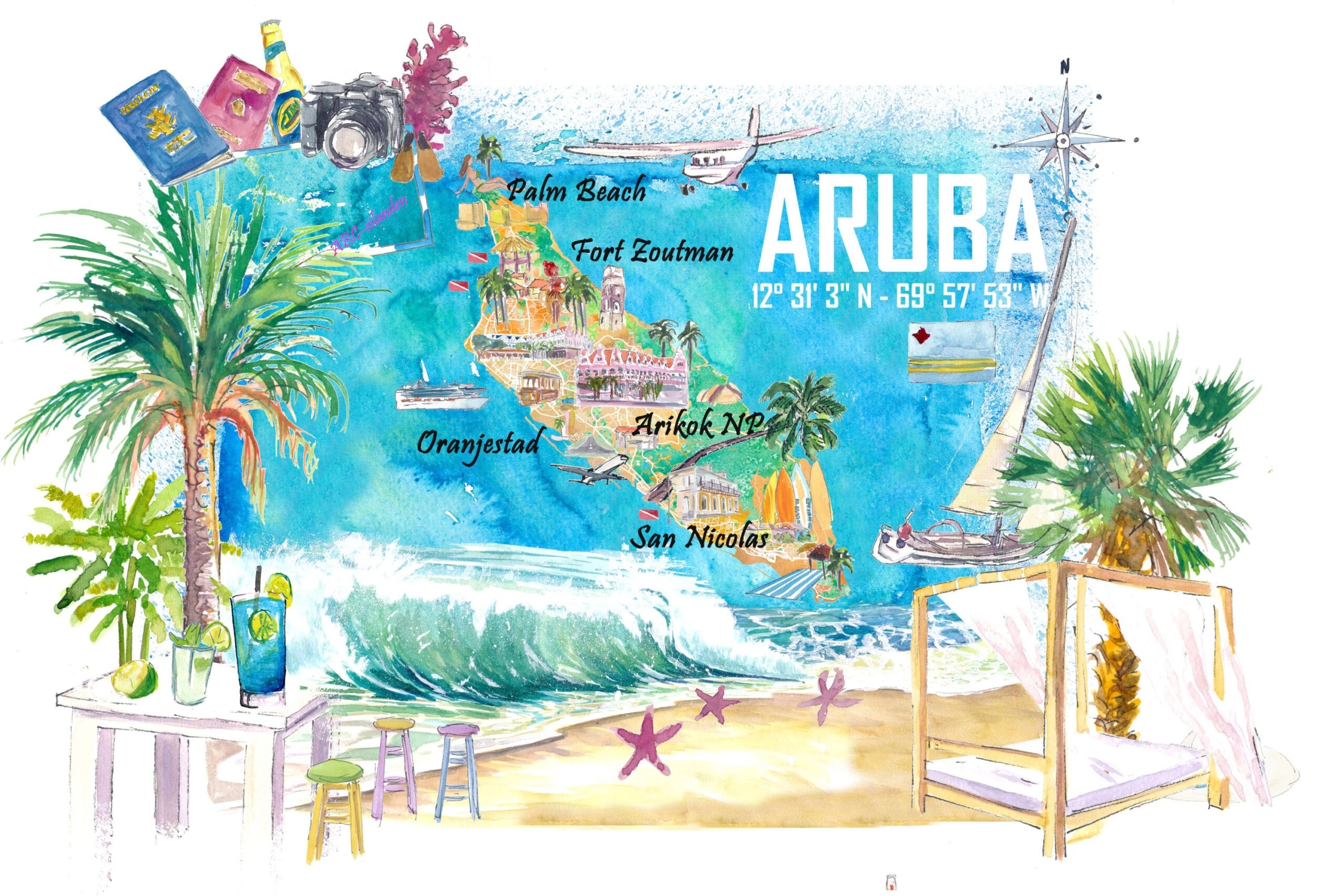 Printable Tourist Map Of Aruba Free Printable Maps Printable Tourist Map Of Aruba Free Printable Maps
