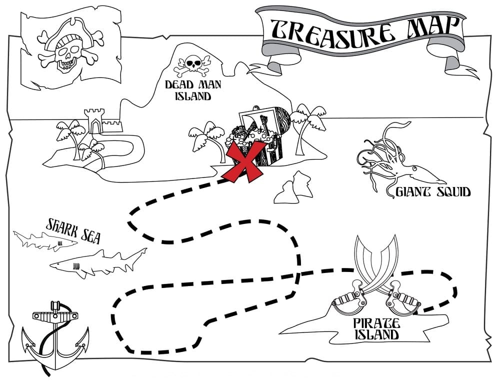 Printable Treasure Map Printable Treasure Map